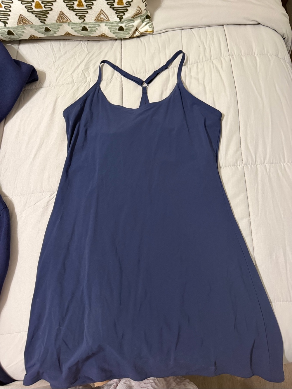 Outdoor Voices Navy Blue Racerback Cami Dress